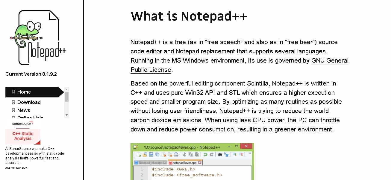 كيفية تحميل برنامج notepad++ لعرض لغات البرمجة - تقني