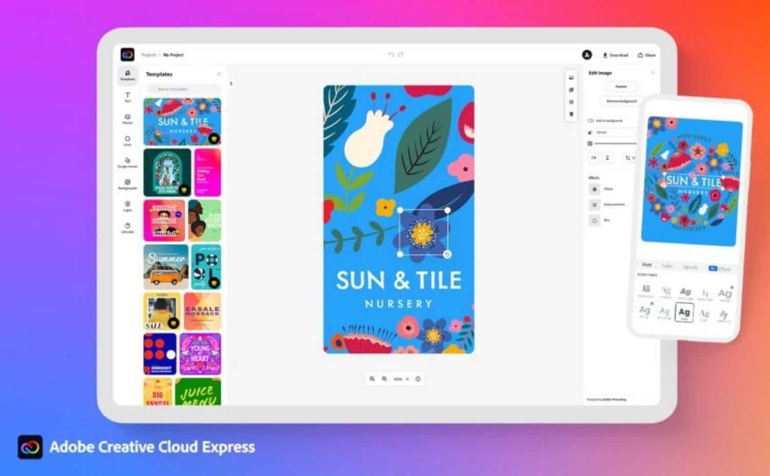 أدوبى تطلق Creative Cloud Express لإنشاء التصاميم