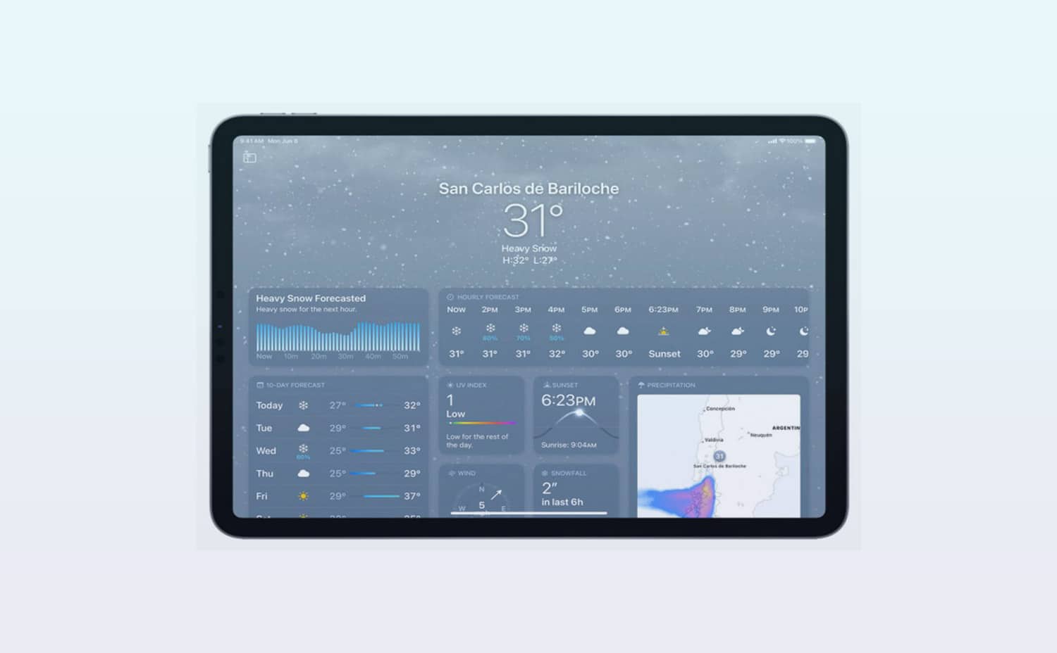 أبل تُطلق تحديث تطبيق الطقس في نظام iOS 16
