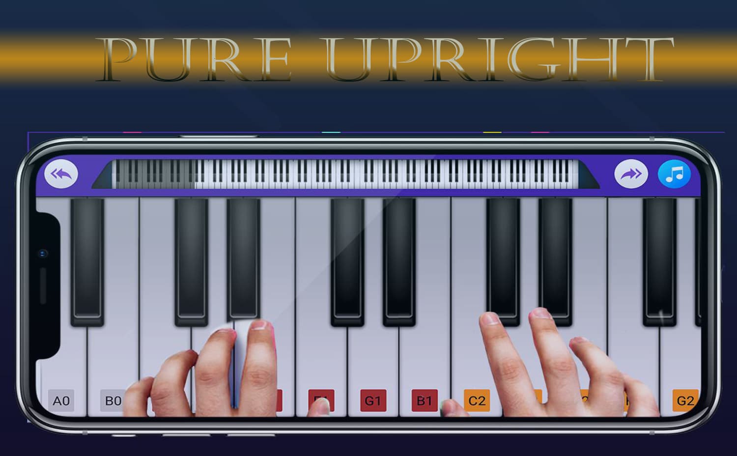 تطبيق البيانو Pure Upright