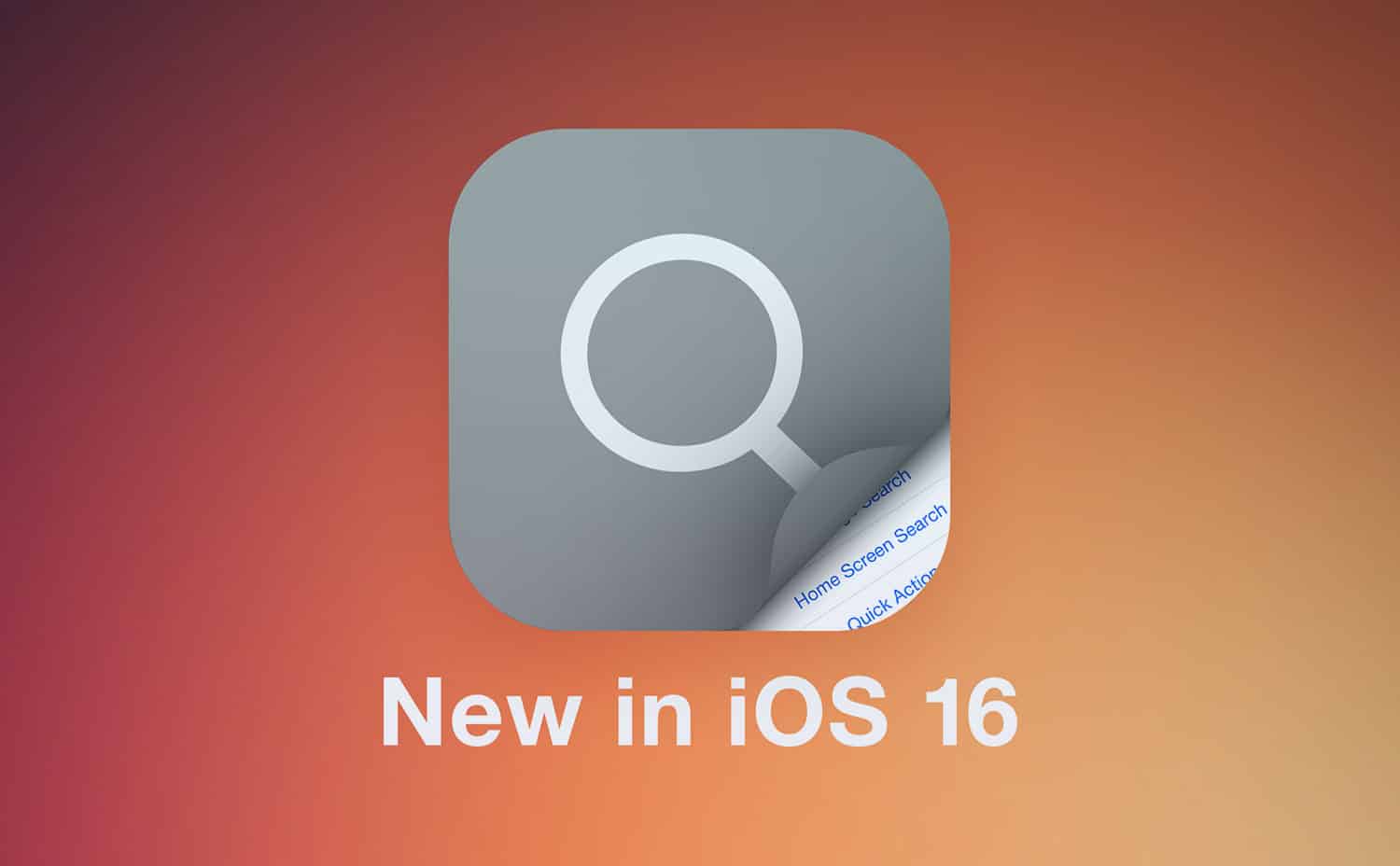 ميزة Spotlight في iOS 16